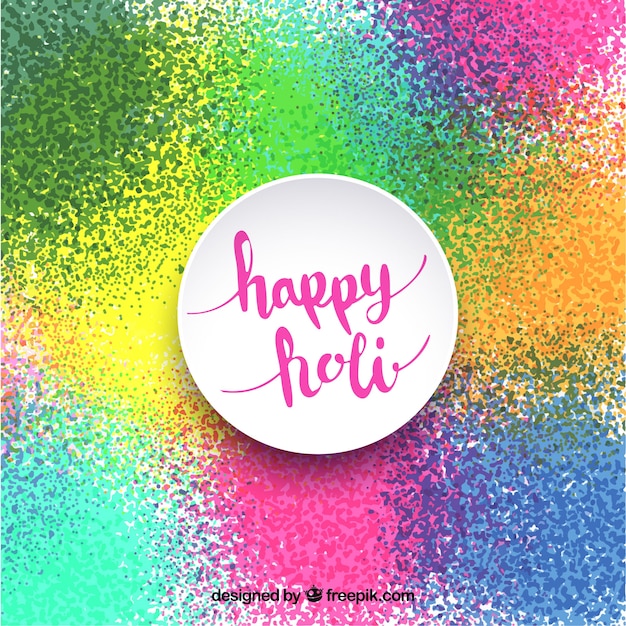 Free vector abstract colorful holi background