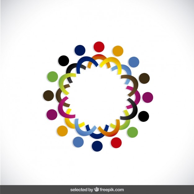 Free vector abstract colorful logo