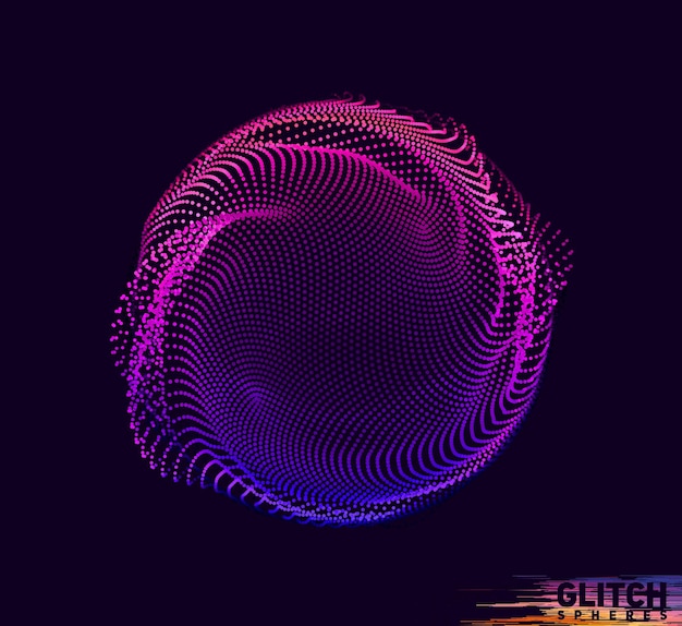 Free Vector abstract colorful mesh on dark background.