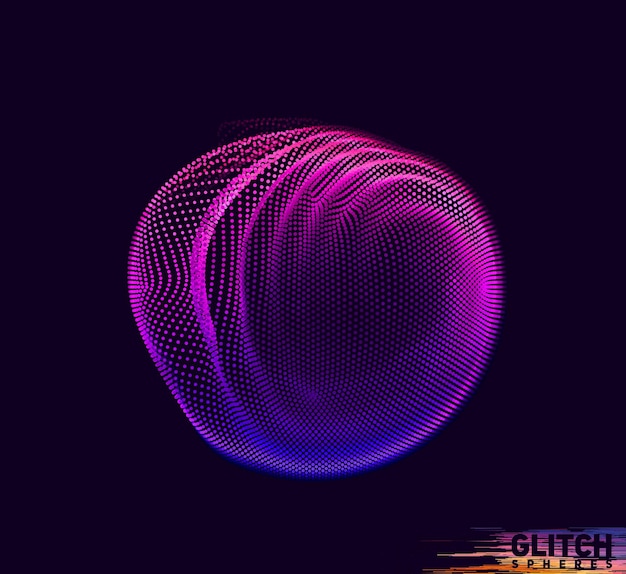 Abstract colorful mesh on dark background