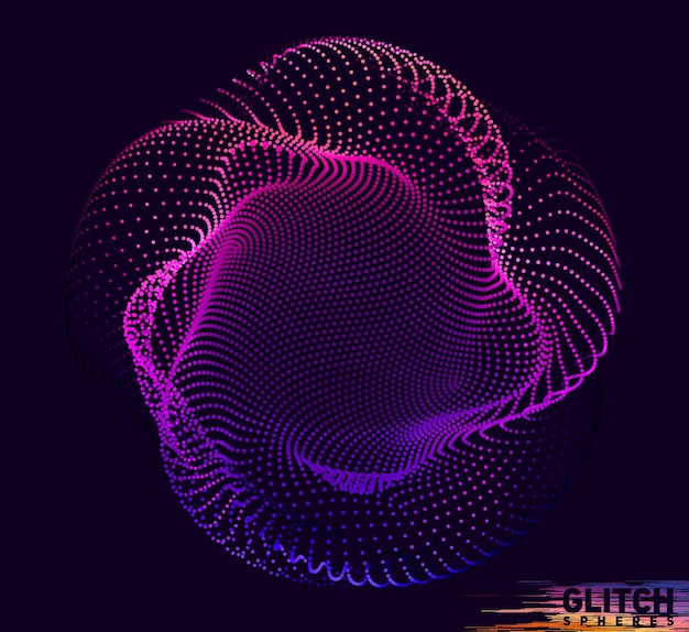 Free Vector abstract colorful mesh on dark background