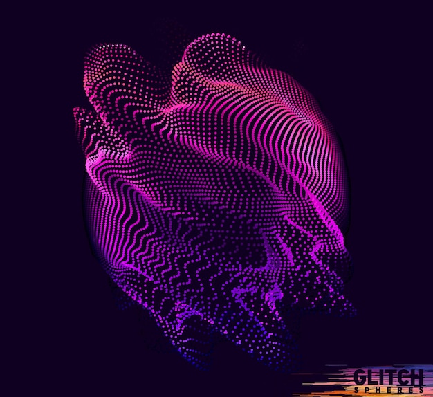 Free Vector abstract colorful mesh on dark background.