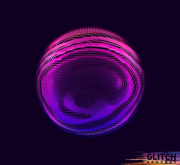 Abstract colorful mesh on dark background.