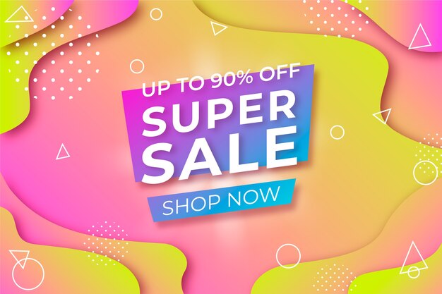 Abstract colorful promotional sales background