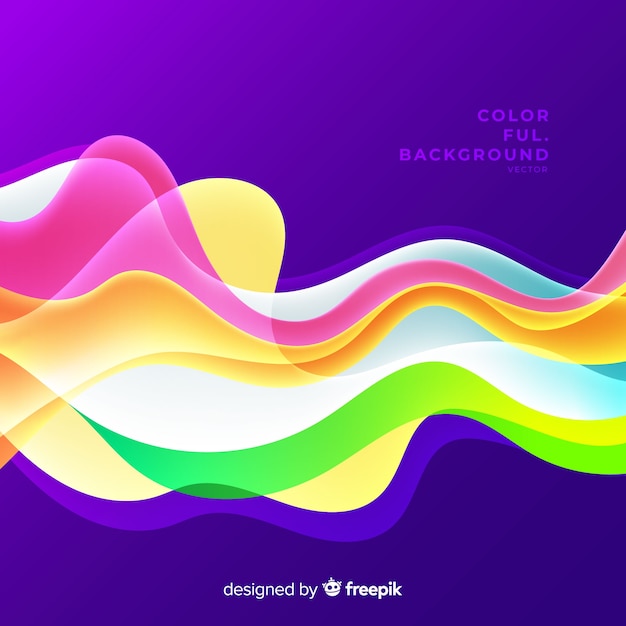 Free vector abstract colorful shaped background