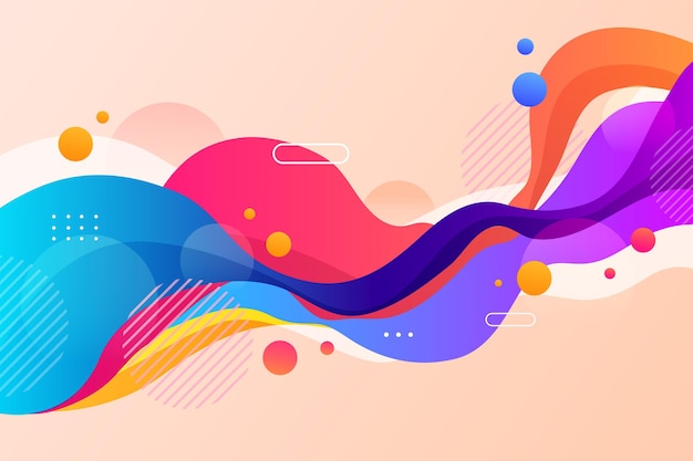 Abstract colorful shapes background