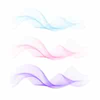 Free vector abstract colorful wave designs