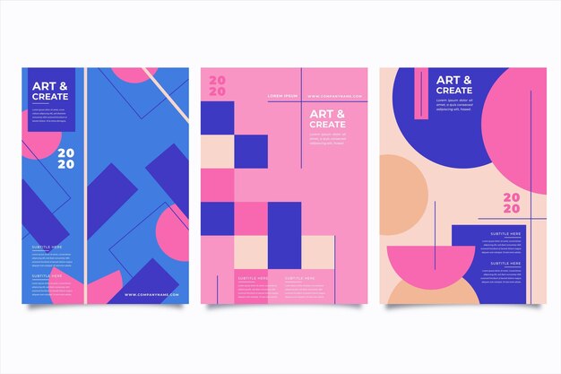 Abstract coloruful covers concept