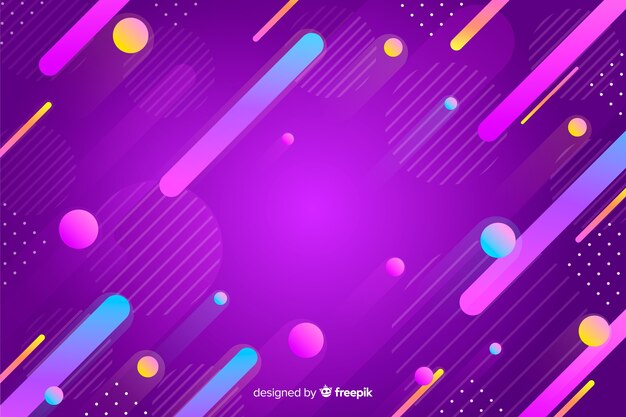 Abstract colourful gradient shapes background