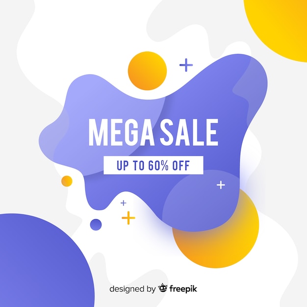 Abstract colourful sale banner