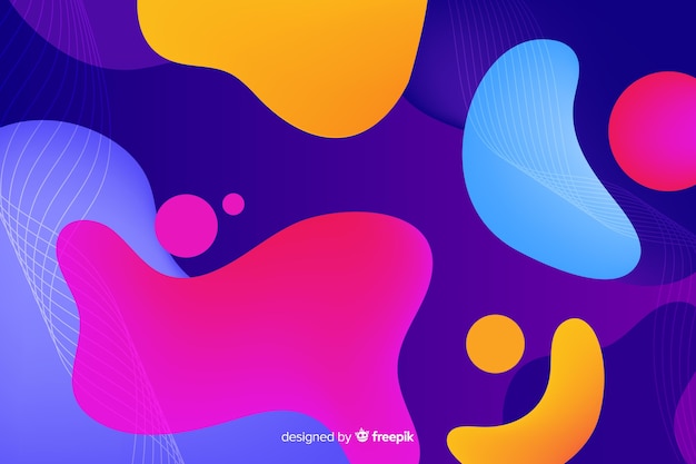 Abstract colourful shapes background