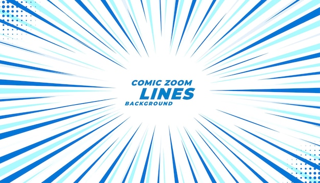 Free Vector abstract comic anime zoom lines expression banner design