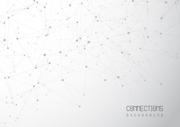 Free vector abstract connections background