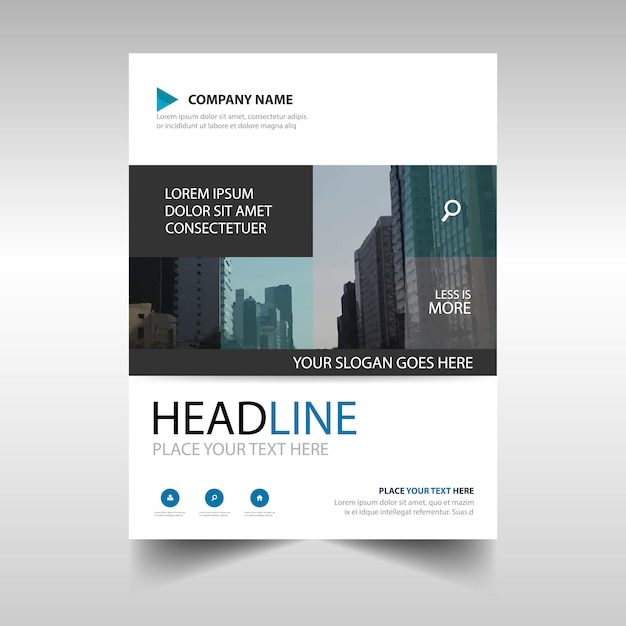 Free vector abstract corporate brochure template