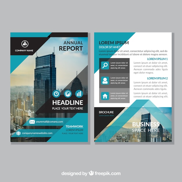 Abstract corporate brochure template