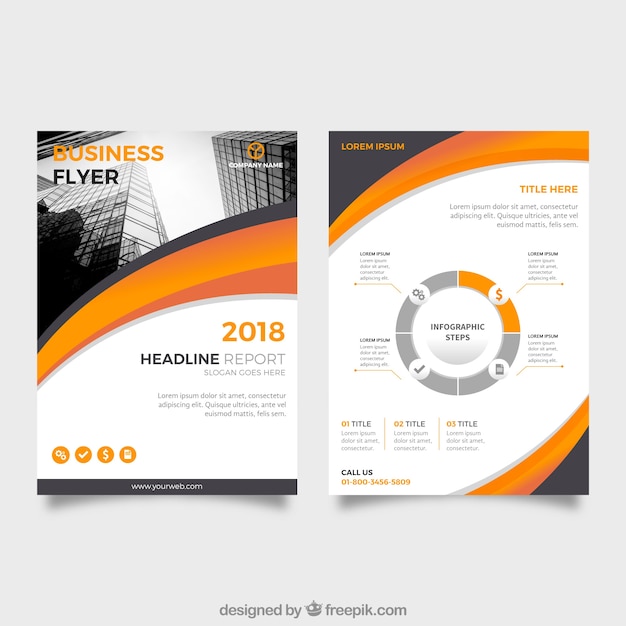 Abstract corporate brochure