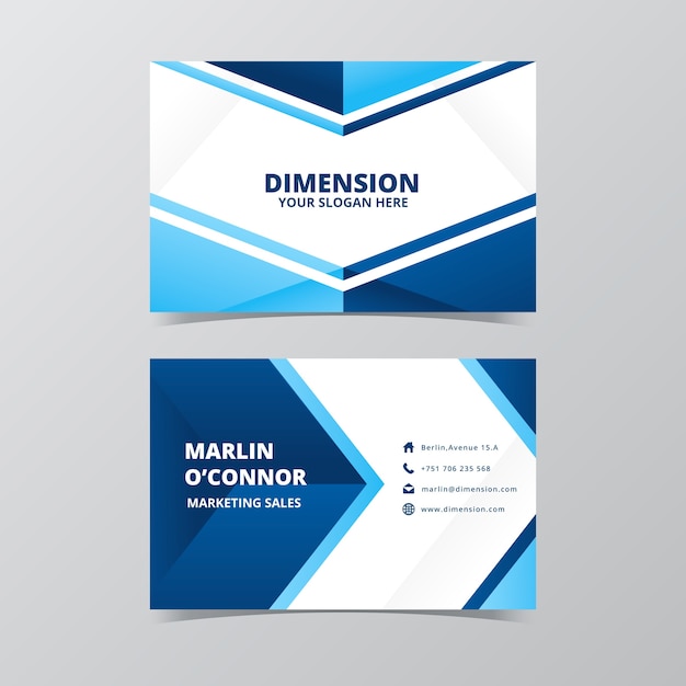 Abstract corporate business card