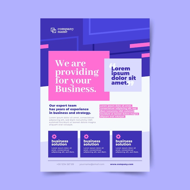 Abstract corporate business flyers