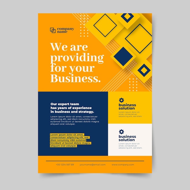 Abstract corporate business flyers