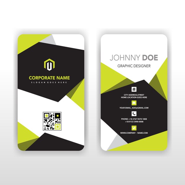 abstract corporate illustrator card