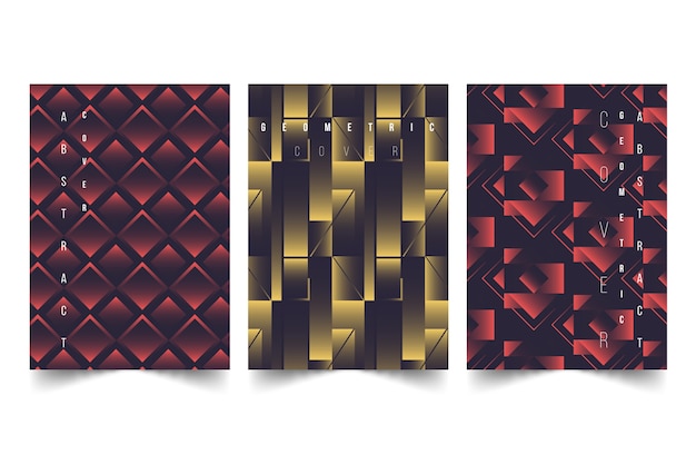 Abstract cover collection with different shapes