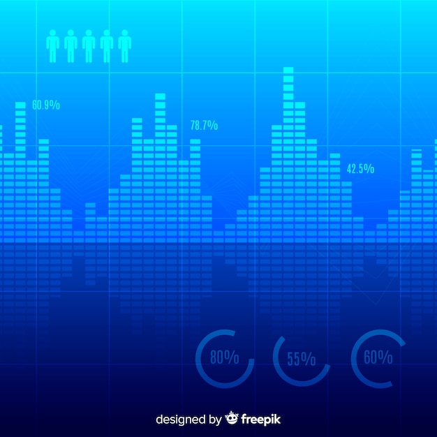 Abstract and creative big data background concept