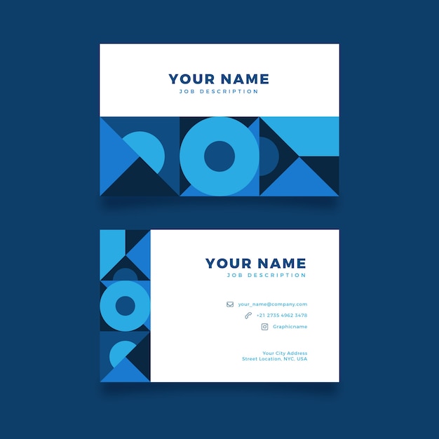 Free Vector abstract creative identity business cards