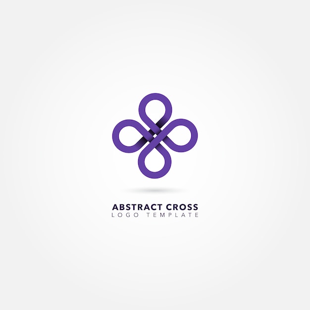 Free Vector abstract cross logo template