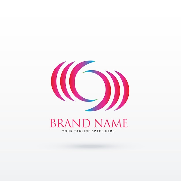 Abstract curvy logo design