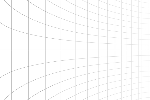 Free Vector abstract curvy perspective grid lines on white background