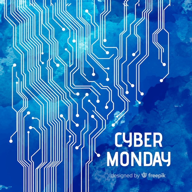 Abstract cyber monday sales background