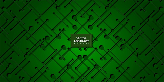 Abstract Dark Green Colour 3D Simple Pattern Multipurpose Background Banner