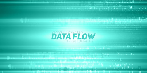 Abstract data flow background