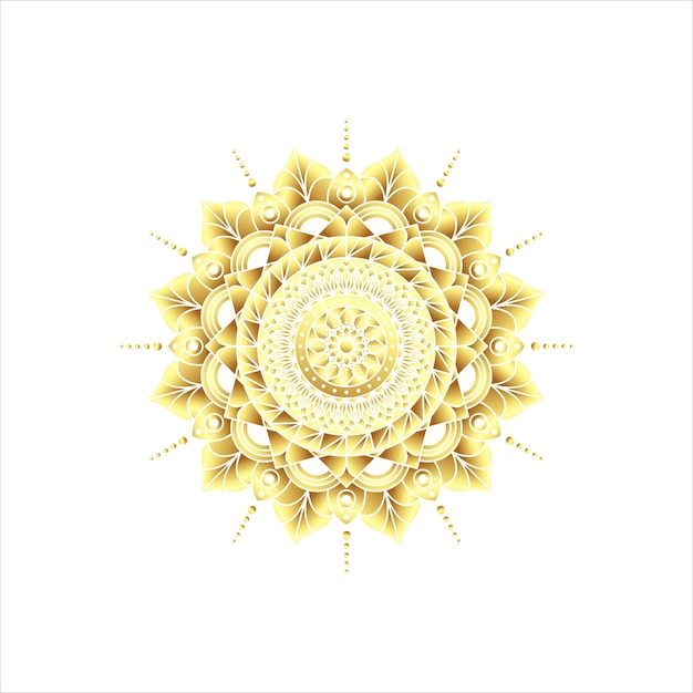 Free Vector abstract decorative luxury mandala on white background