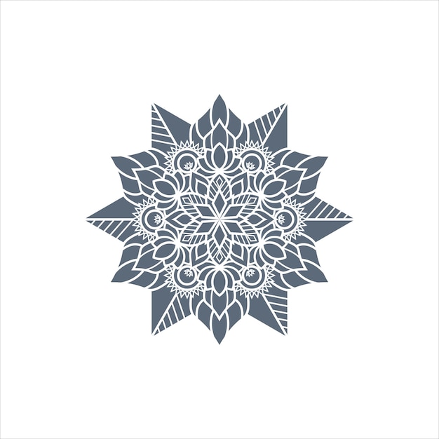 Free Vector abstract decorative mandala on white background