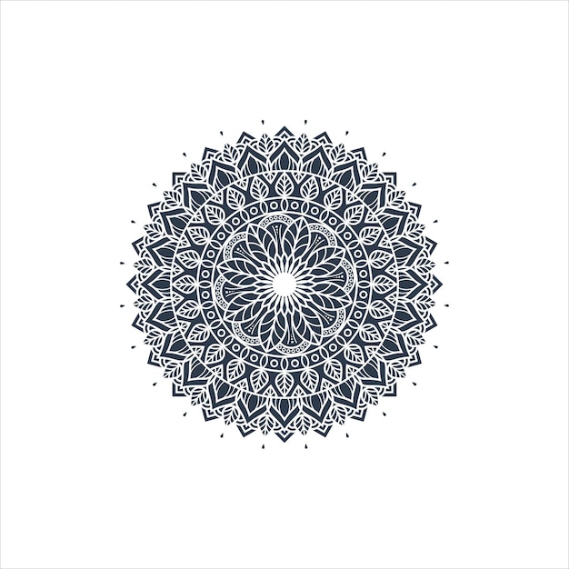 Free vector abstract decorative mandala on white background