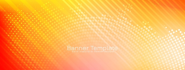 Abstract decorative modern banner design 