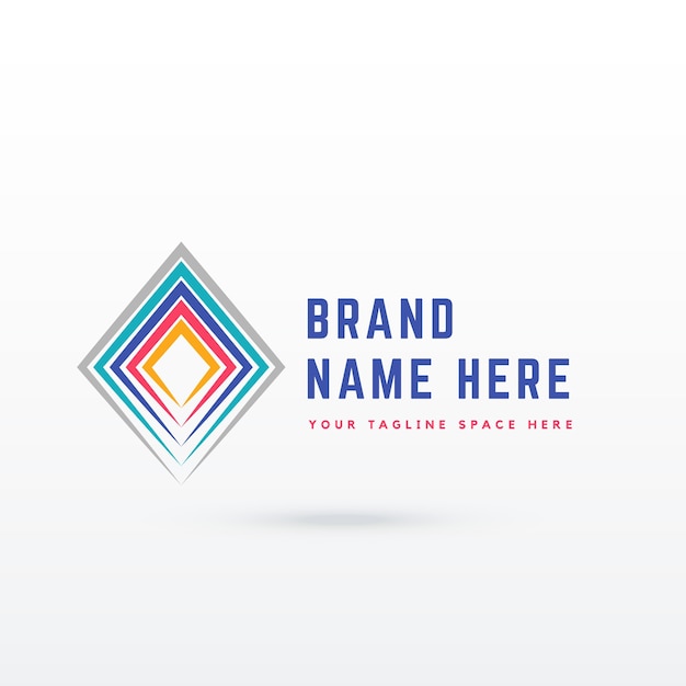 Abstract diamond shape logo