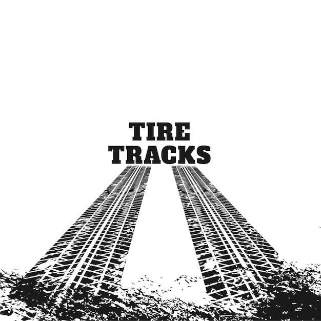 Free vector abstract dirty tire track marks