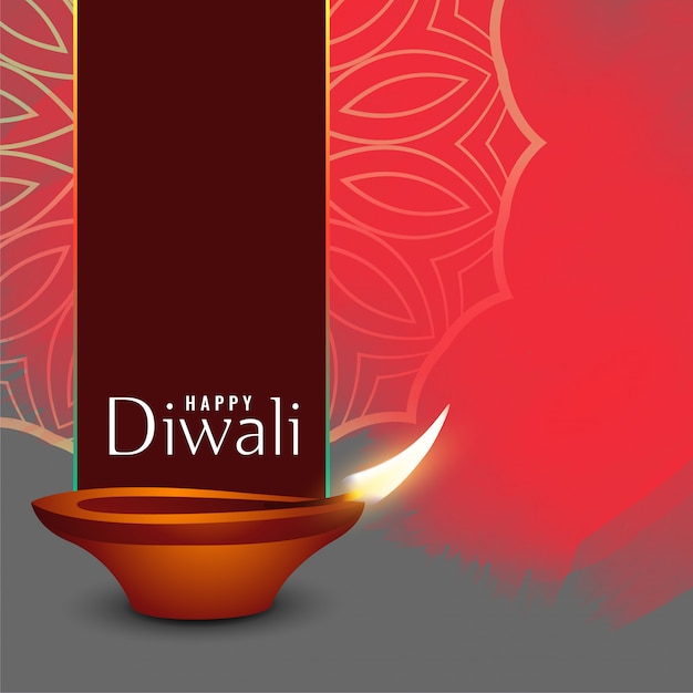 Abstract diwali holiday celebration greeting background