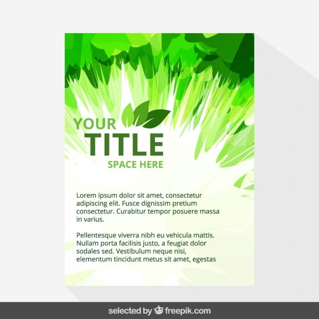 Abstract eco brochure