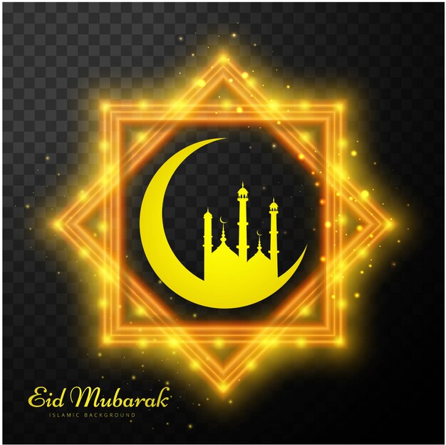 Abstract Eid Mubarak card background