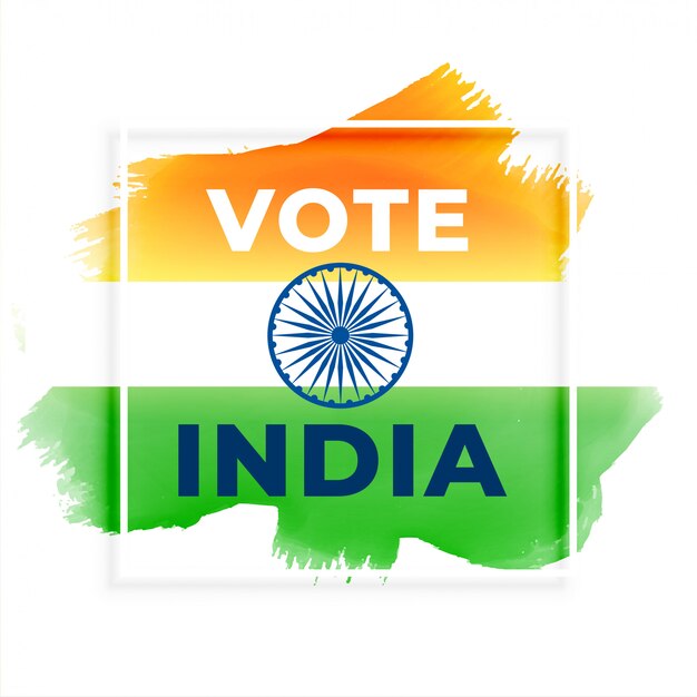 Abstract election vote india background