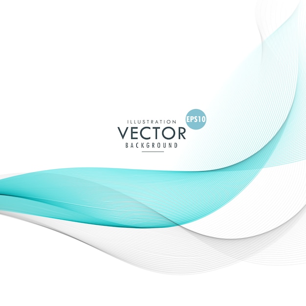 Free Vector abstract elegant blue wave background