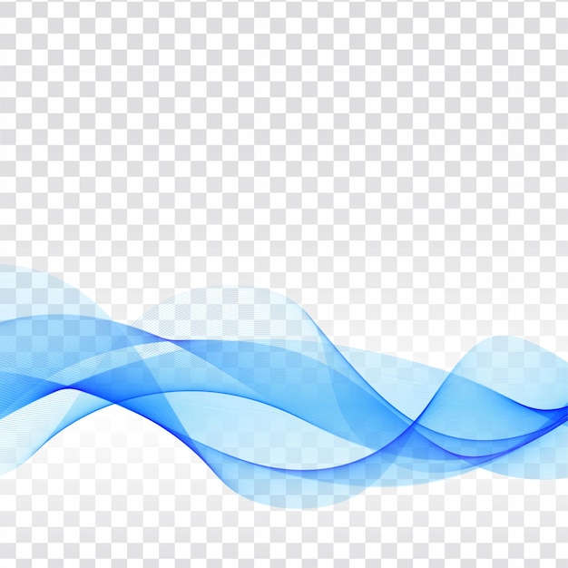 Abstract elegant blue wave