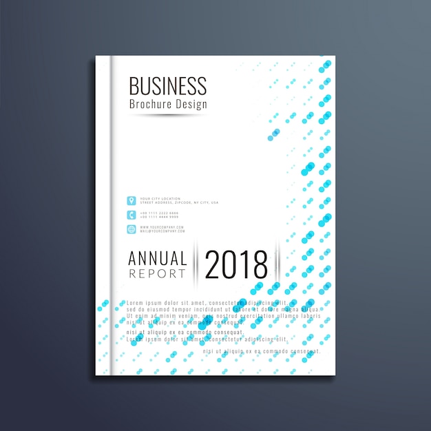 Abstract elegant business brochure design