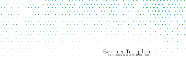 Abstract elegant halftone design banner vector