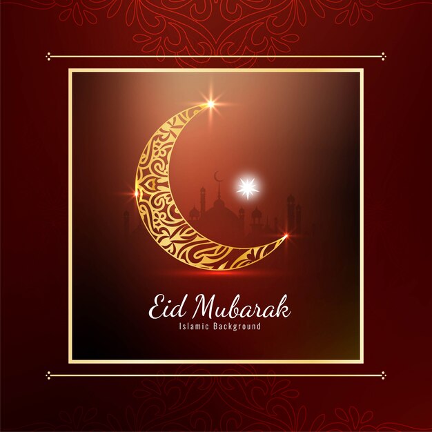 Abstract elegant stylish Eid Mubarak