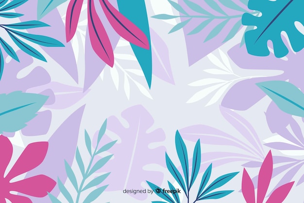 Abstract exotic floral background