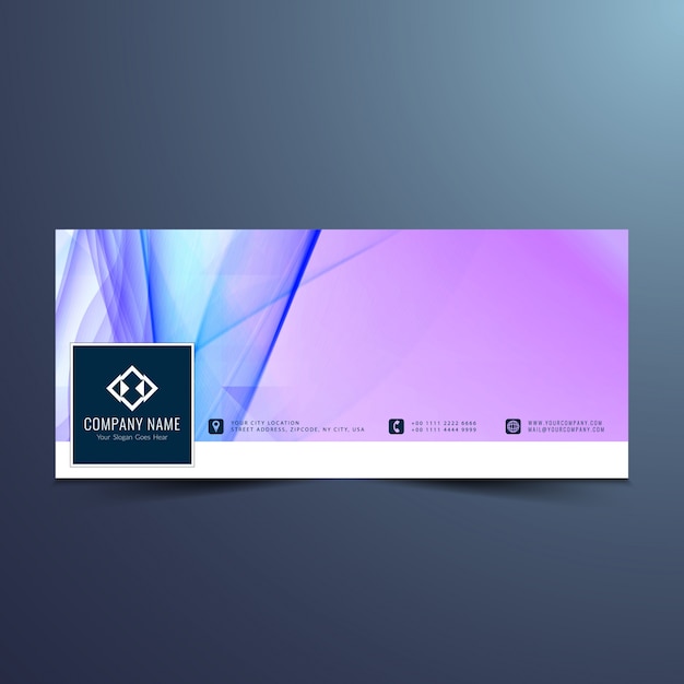 Abstract facebook timeline design